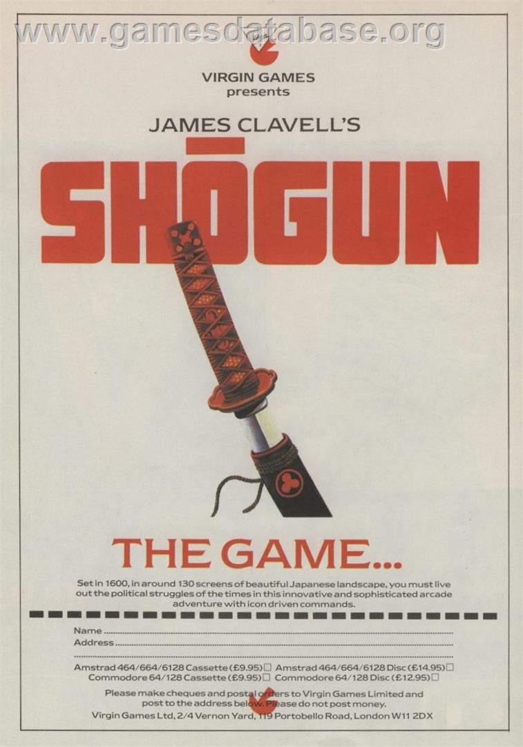 Shogun (ComputerMat) - Commodore 64 - Artwork - Advert
