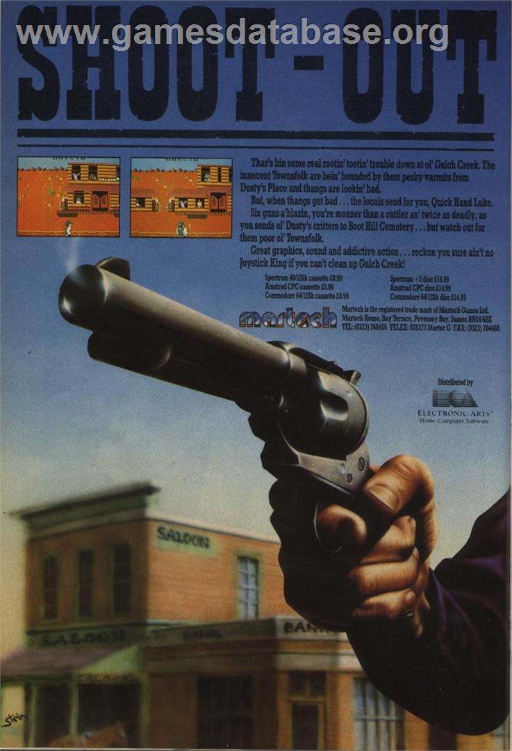 Shoot Out - Commodore 64 - Artwork - Advert