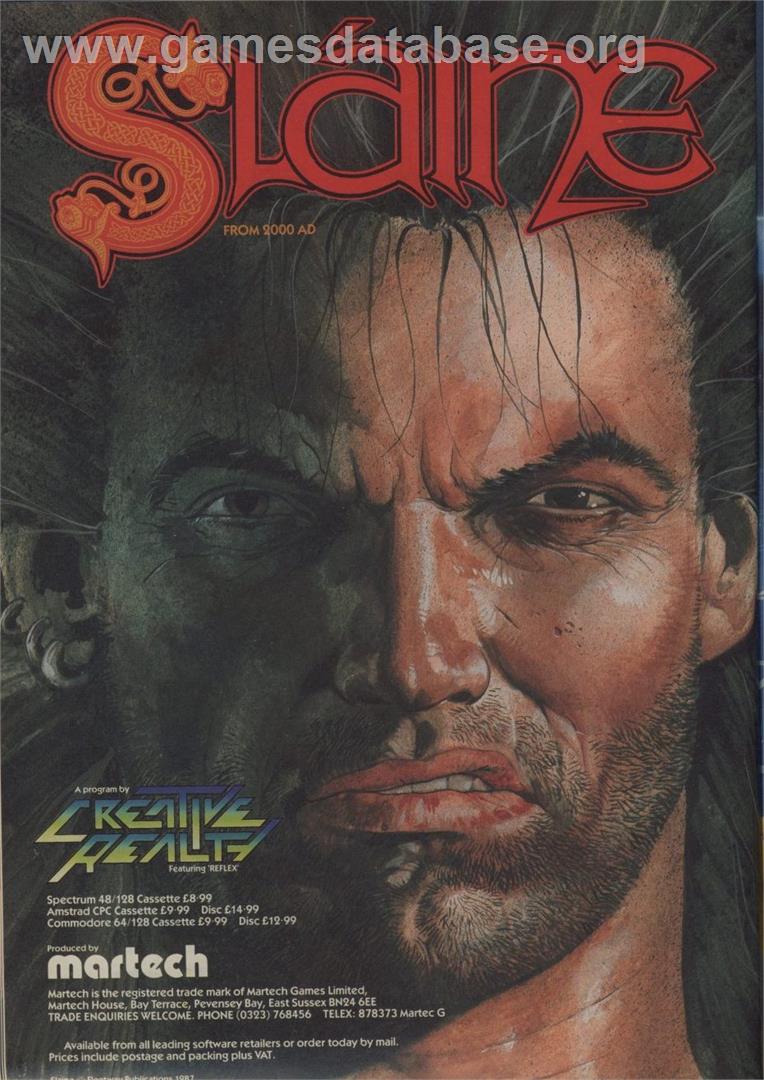Slaine From 2000 AD - Commodore 64 - Artwork - Advert