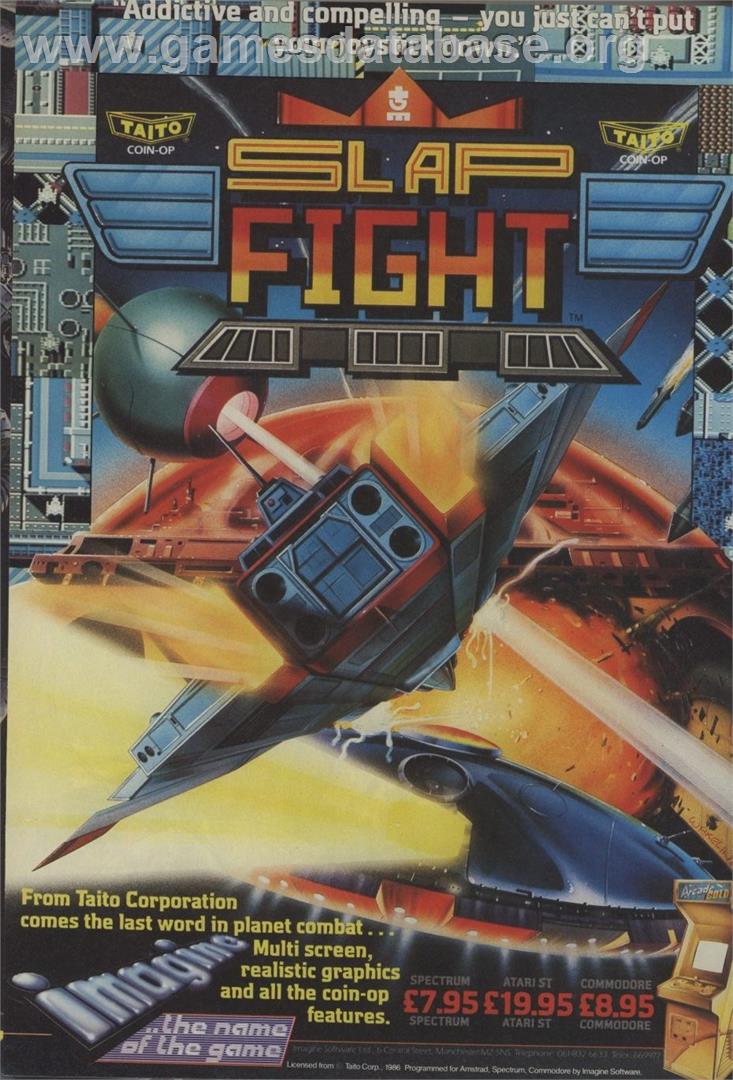 Slap Fight - Commodore 64 - Artwork - Advert