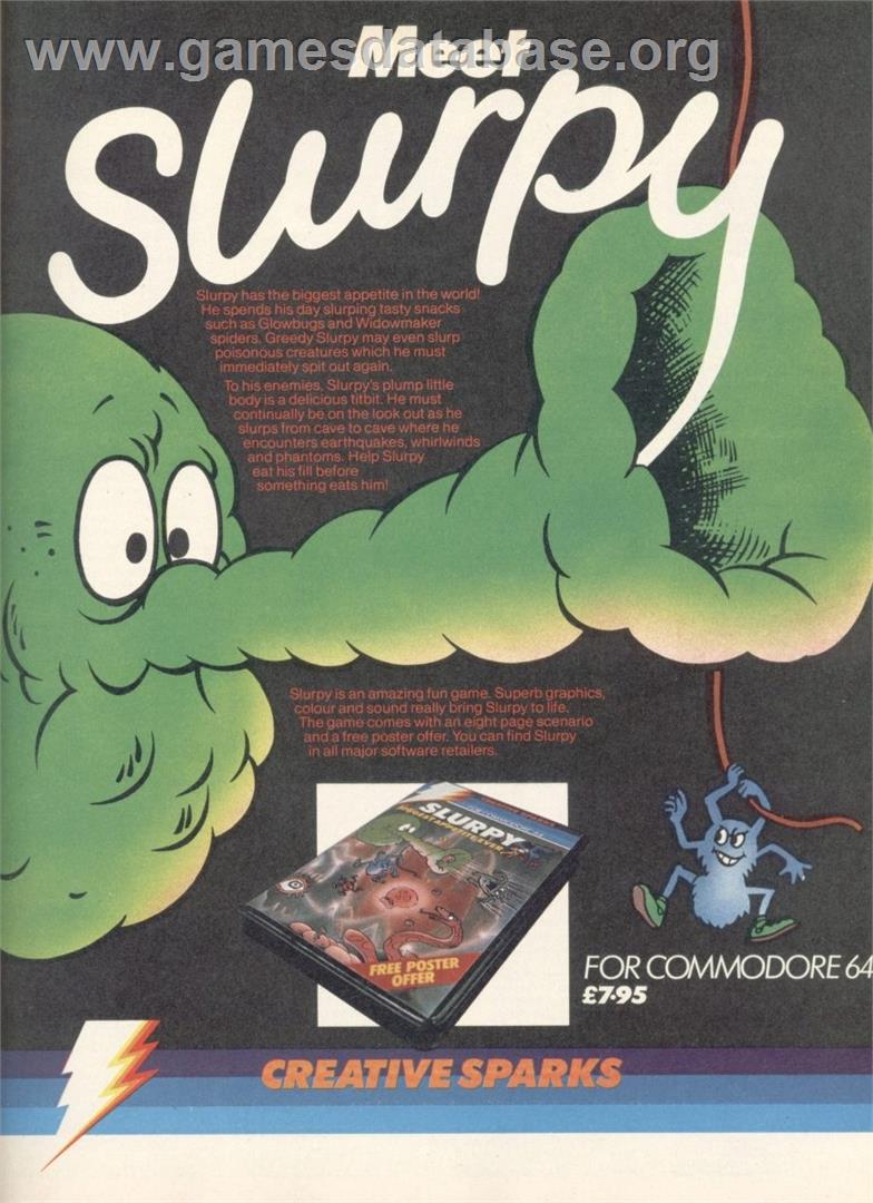 Slurpy - Commodore 64 - Artwork - Advert