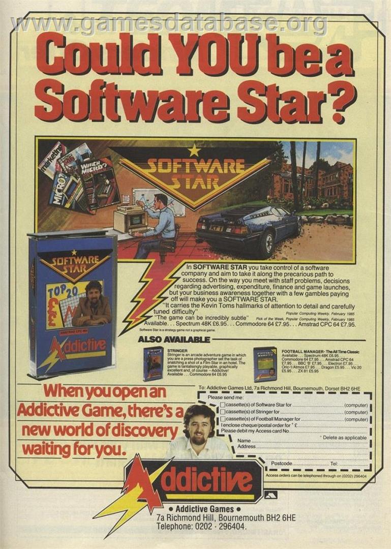 Software Star - Commodore 64 - Artwork - Advert