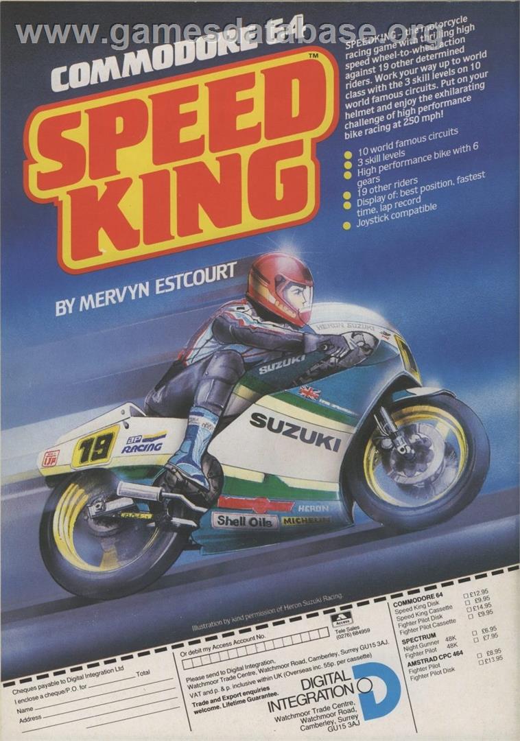 Speed King - MSX - Artwork - Advert