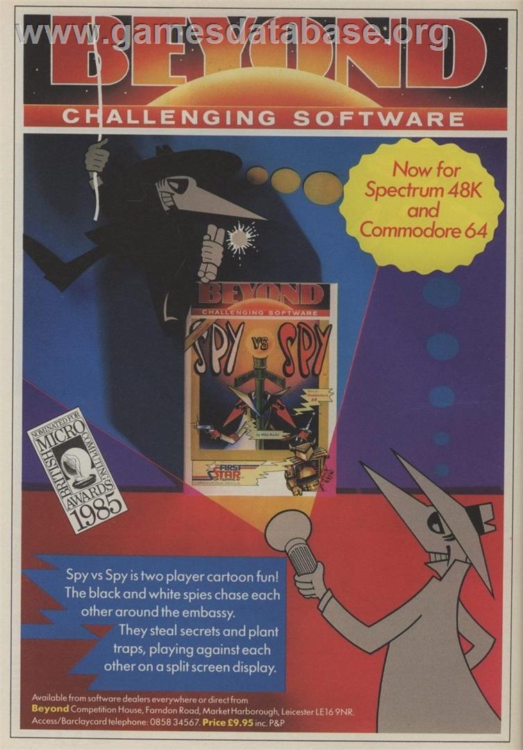 Spy vs Spy III: Arctic Antics - Commodore 64 - Artwork - Advert