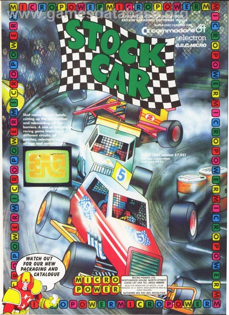 Stock Car - Commodore 64 - Artwork - Advert