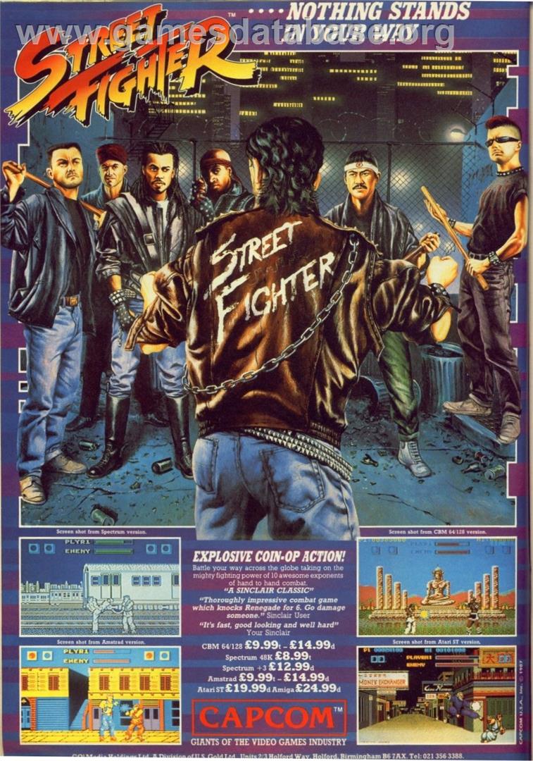 Street Fighter - Commodore 64 - Artwork - Advert