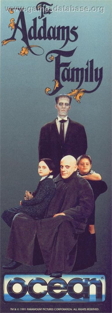 The Addams Family - Commodore 64 - Artwork - Advert