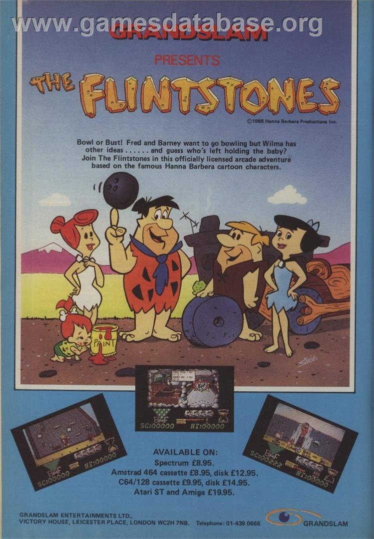 The Flintstones - Sinclair ZX Spectrum - Artwork - Advert
