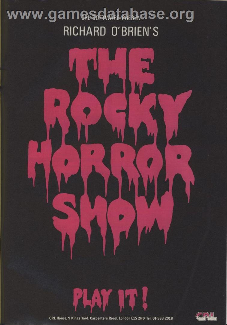 The Rocky Horror Show - Commodore 64 - Artwork - Advert