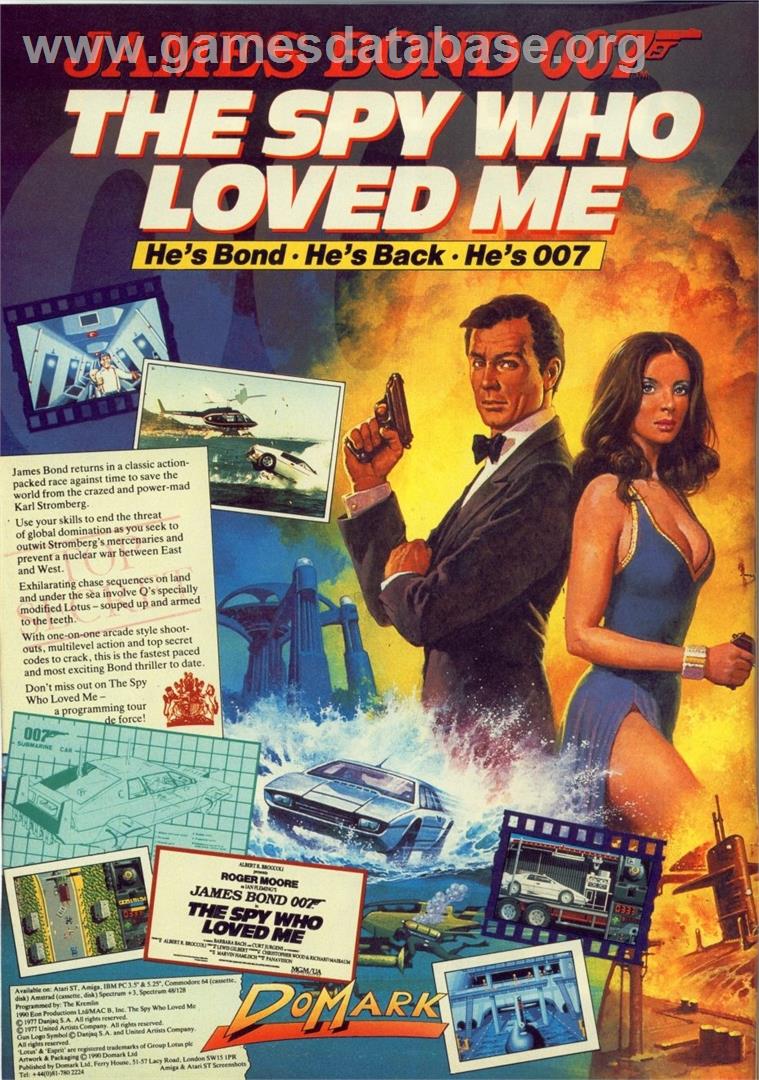 The Spy Who Loved Me - Commodore 64 - Artwork - Advert