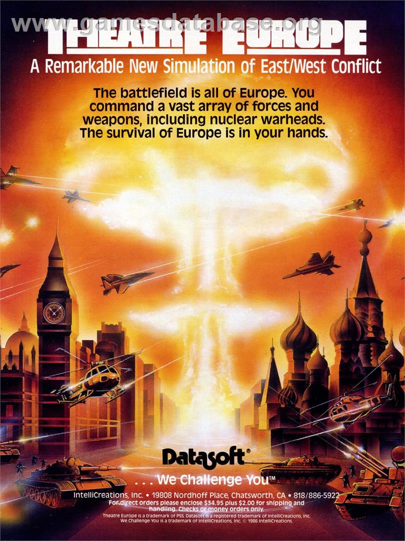 Theatre Europe - Atari 8-bit - Artwork - Advert