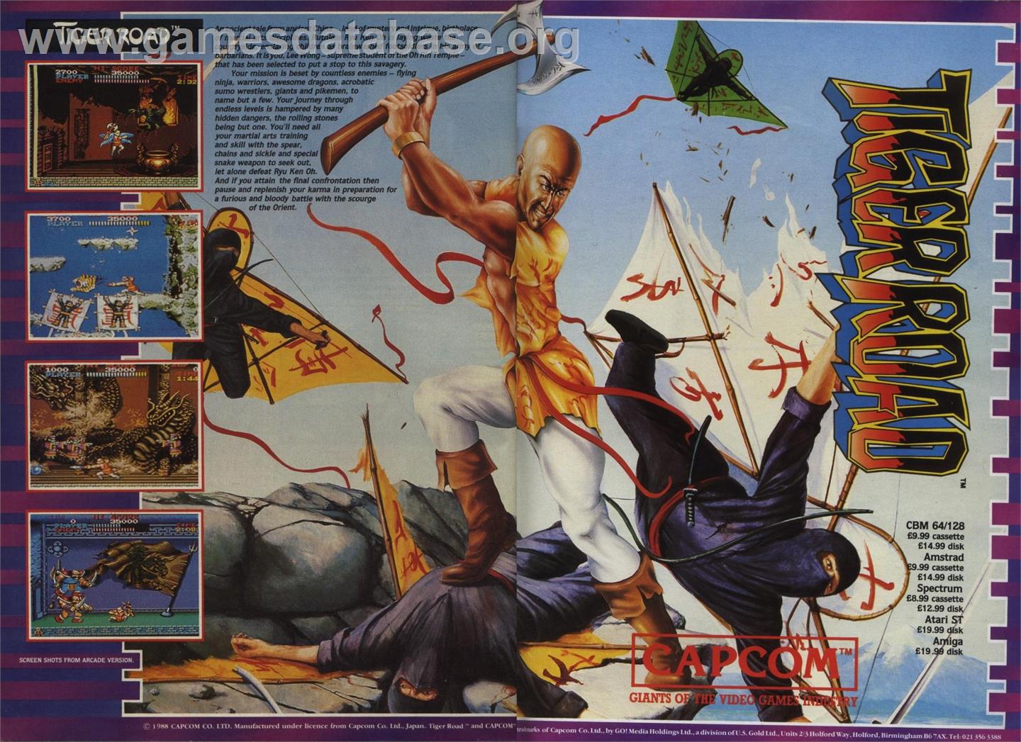 Tiger Road - Commodore 64 - Artwork - Advert