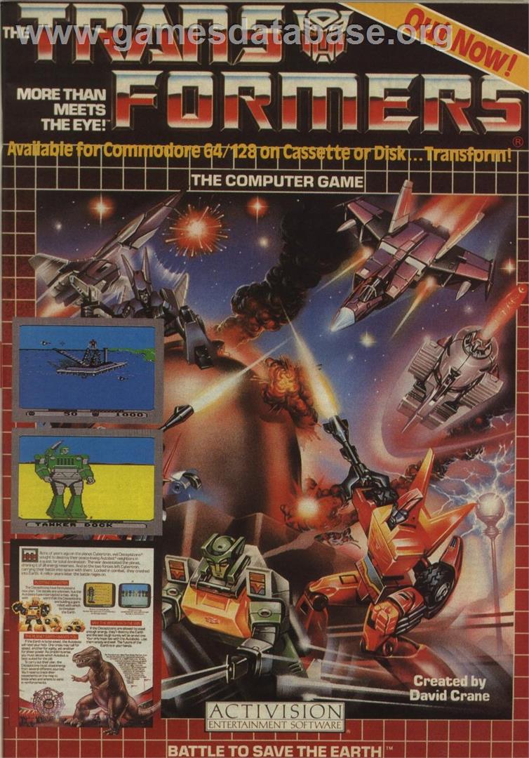 Transformers - Commodore 64 - Artwork - Advert