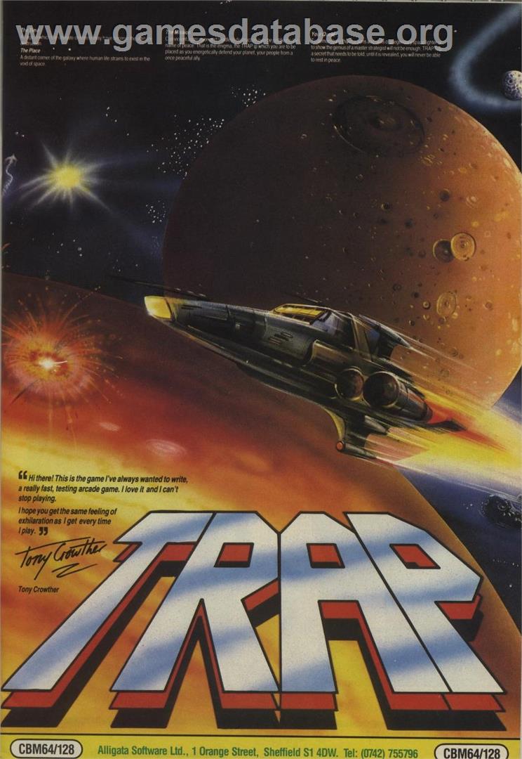 Trap (Alligata Software) - Commodore 64 - Artwork - Advert