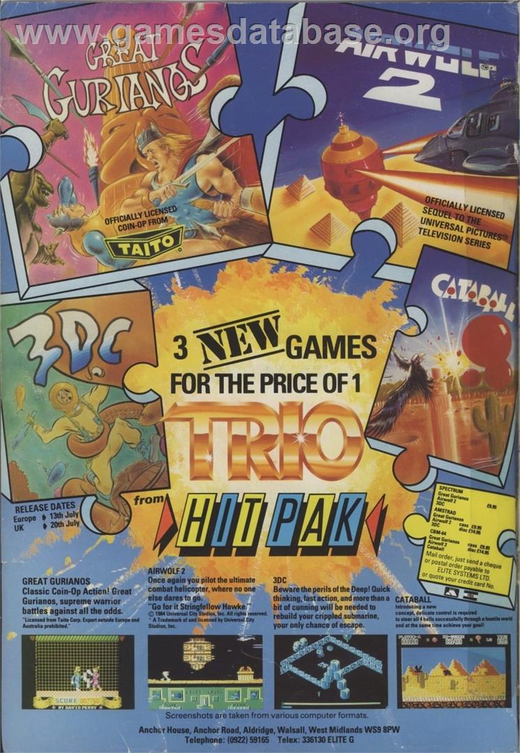 Trio - Commodore 64 - Artwork - Advert