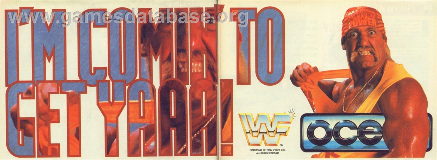 WWF Wrestlemania - Commodore 64 - Artwork - Advert
