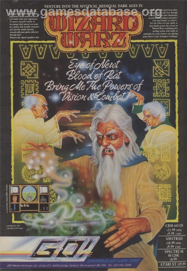 Wizard Warz - Commodore 64 - Artwork - Advert