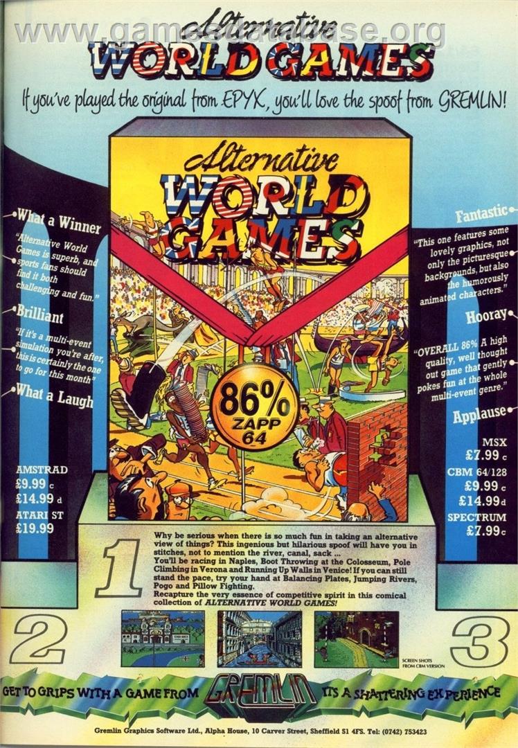 World Games - Apple II - Artwork - Advert