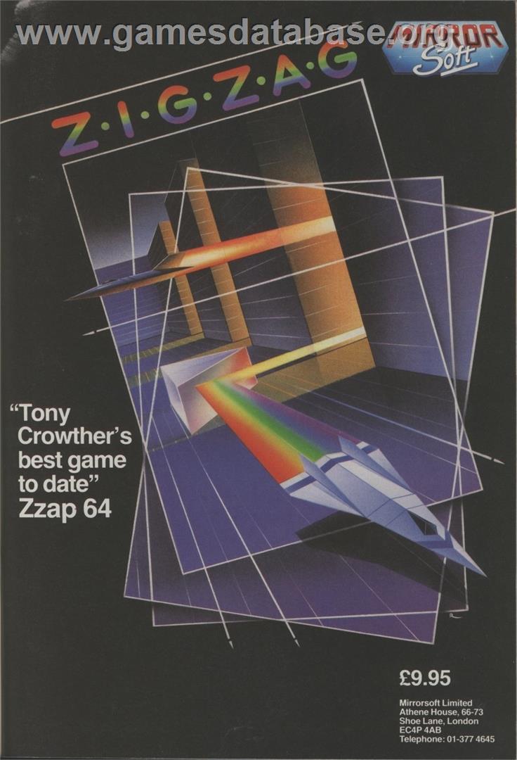 Zig Zag (Mirrorsoft) - Commodore 64 - Artwork - Advert