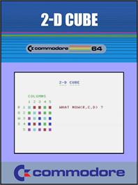Box cover for 2-d Cube on the Commodore 64.