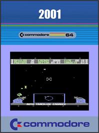 Box cover for 2001 on the Commodore 64.