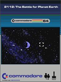 Box cover for 2112 - The Battle For Planet Earth on the Commodore 64.