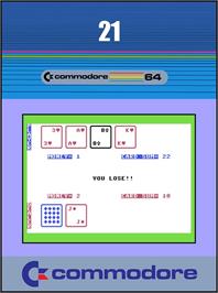 Box cover for 21 (Scott Hossner) on the Commodore 64.