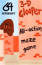 Box cover for 3-d Glooper on the Commodore 64.