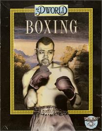 Box cover for 3D World Boxing on the Commodore 64.
