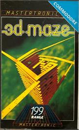 Box cover for 3 D Maze on the Commodore 64.