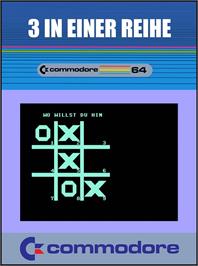 Box cover for 3 In Einer Reihe on the Commodore 64.