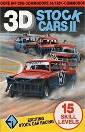 Box cover for 3d Stock Cars 2 on the Commodore 64.