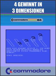 Box cover for 4 Gewinnt In 3 Dimensionen on the Commodore 64.
