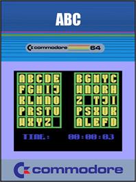 Box cover for Abc on the Commodore 64.