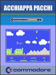 Box cover for Acchiappa Pacchi on the Commodore 64.