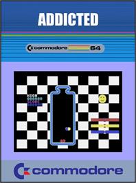 Box cover for Addicted on the Commodore 64.