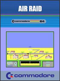 Box cover for Air Raid on the Commodore 64.