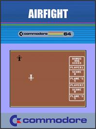 Box cover for Airfight on the Commodore 64.