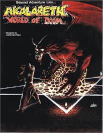 Box cover for Akalabeth - World Of Doom on the Commodore 64.
