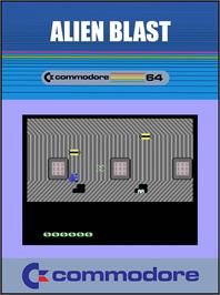 Box cover for Alien Blast! on the Commodore 64.