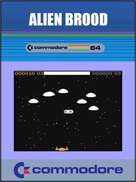 Box cover for Alien Brood on the Commodore 64.