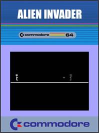Box cover for Alien Invader on the Commodore 64.