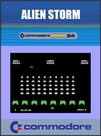 Box cover for Alien Storm on the Commodore 64.