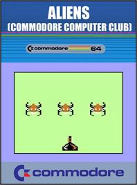 Box cover for Aliens - The Computer Game (Electric Dreams) on the Commodore 64.