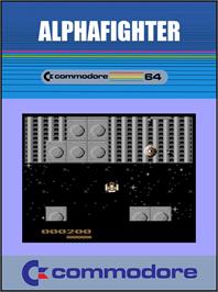 Box cover for Alphafighter on the Commodore 64.