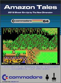 Box cover for Amazon Tales (2019) on the Commodore 64.