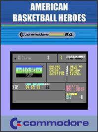 Box cover for American Basketball Heroes on the Commodore 64.