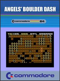 Box cover for Angels' Boulder Dash on the Commodore 64.