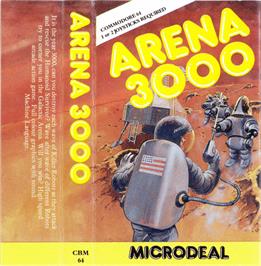 Box cover for Arena 3000 on the Commodore 64.