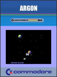 Box cover for Argon on the Commodore 64.
